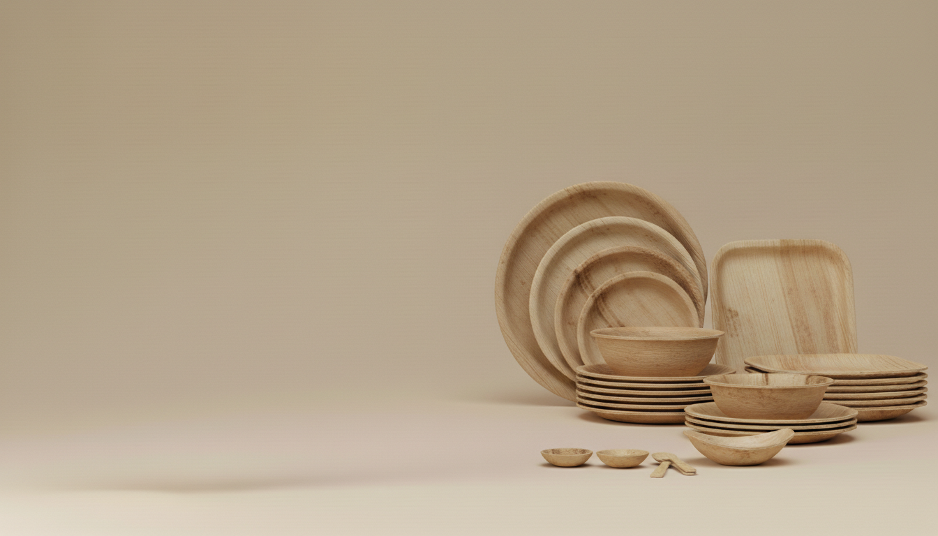 Finished Areca Tableware